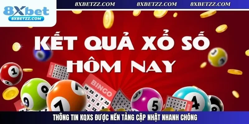 Thông tin KQXS được nền tảng cập nhật nhanh chóng
